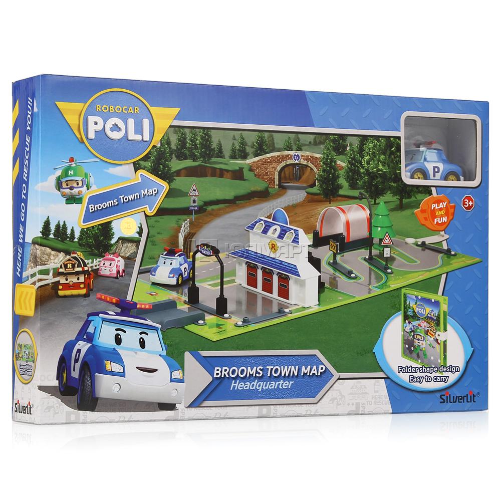 Silverlit Poli Robocar. Игровой набор «Штаб квартира 2.0» Поли  